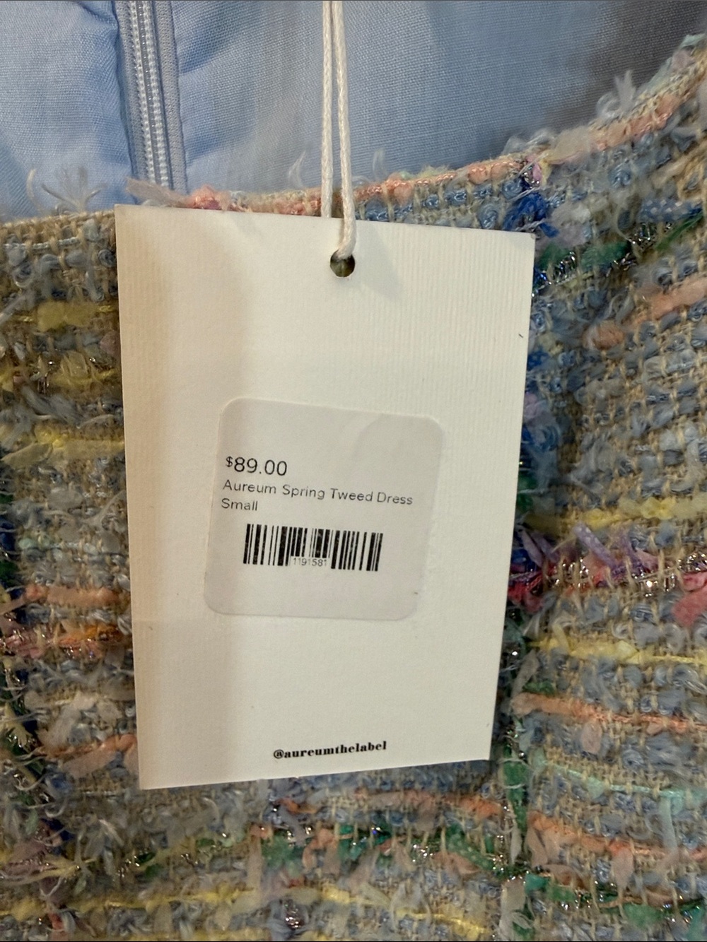 Aureum Grey Tweed Basque Waist
Colorful Dress Small NWT - Picture 7 of 9